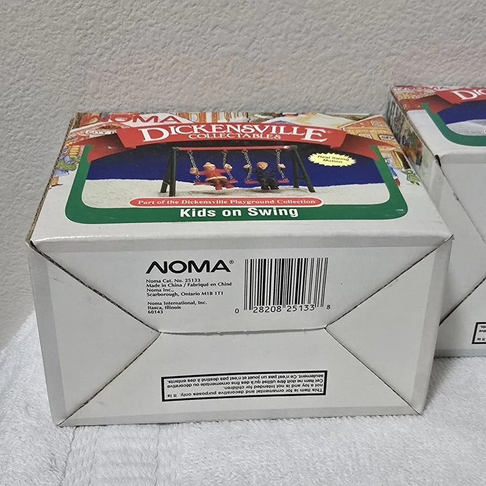 VTG Noma Dickensville Christmas Village Accessories Lot Of 5‎ Dept. 56